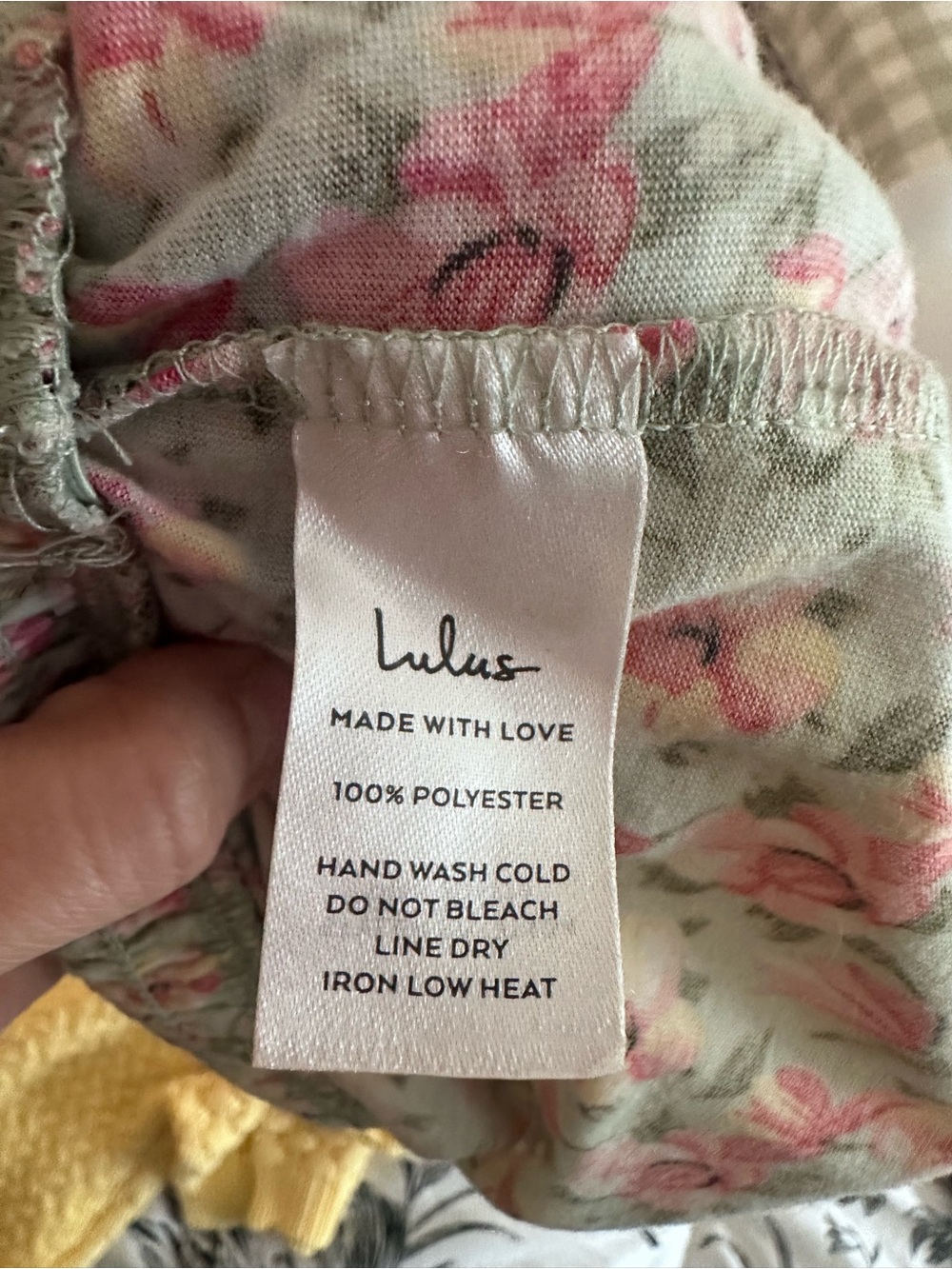 Lulu’s Such A Flirt Sage Floral Smocked Peplum Short Sleeve Top - Picture 11 of 11